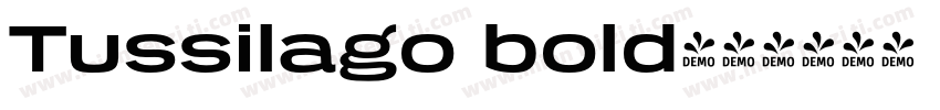 Tussilago bold字体转换